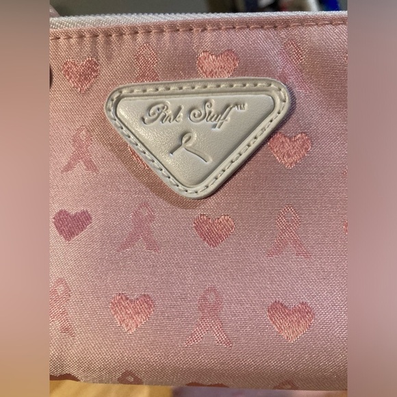 Pink Stuff wristlet bag with small bag. Breast cancer awareness design - Picture 5 of 7